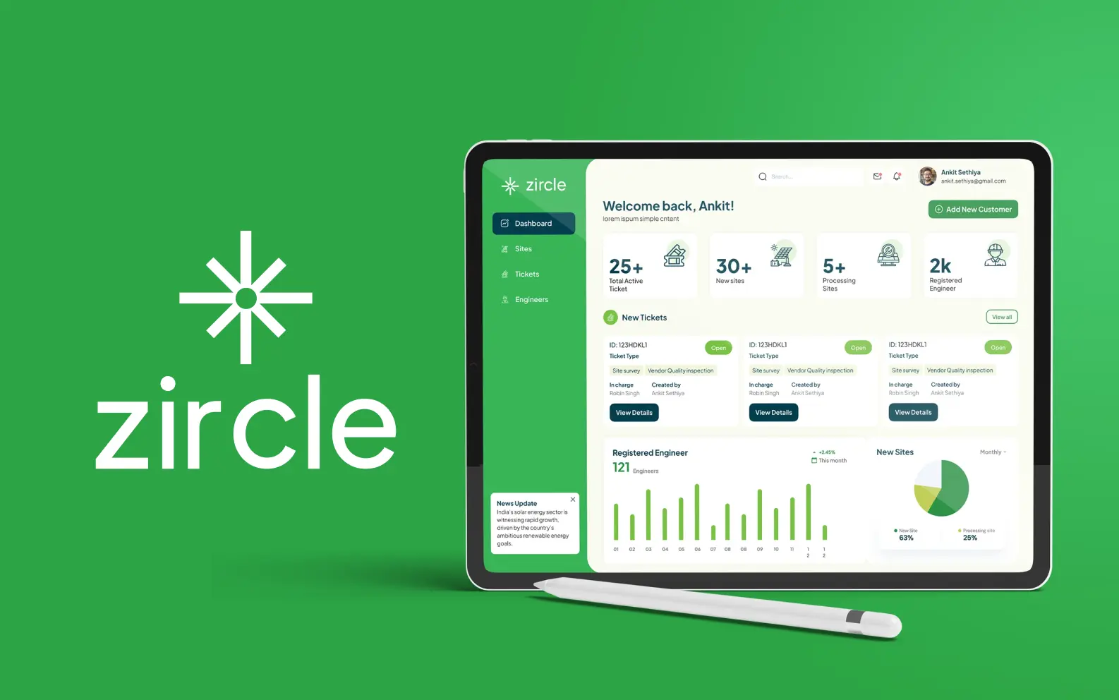 Gozircle website preview